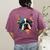 Cute Boston Terrier Puppy Dog Art Lover Unique Painting For Men Women Kids Women's Comfort Colors T-Shirt Back Print Berry