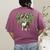 Cute Boston Terrier Shamrock St Patrick's Day Dog Lover Men Women Kids Women's Comfort Colors T-Shirt Back Print Berry