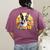 Cute Boston Terrier Spring Flower Garden Colorful Puppy Dog Women's Comfort Colors T-Shirt Back Print Berry