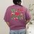 Cute Coquette Pencil Bow Christmas School Teacher Student Women's Comfort Colors T-Shirt Back Print Berry Cute Coquette Pencil Bow Christmas School Teacher Student Women's Comfort Colors T-Shirt Back Print Berry