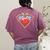 Cute Distressed Super Teacher Superhero Apple Women's Comfort Colors T-Shirt Back Print Berry Cute Distressed Super Teacher Superhero Apple Women's Comfort Colors T-Shirt Back Print Berry