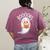 Cute Ghost Book Reading Halloween Teacher Women's Comfort Colors T-Shirt Back Print Berry Cute Ghost Book Reading Halloween Teacher Women's Comfort Colors T-Shirt Back Print Berry