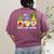 Cute Gnomes Teach Love And Inspire Back To School Teacher Women's Comfort Colors T-Shirt Back Print Berry