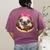 Cute Pug Shirt Donut Girls Dog Women's Comfort Colors T-Shirt Back Print Berry