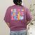 In My Daycare Era Groovy Teacher Daycare First Day Of School Women's Comfort Colors T-Shirt Back Print Berry In My Daycare Era Groovy Teacher Daycare First Day Of School Women's Comfort Colors T-Shirt Back Print Berry