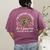Daycare Provider Teacher Childcare Worker Leopard Heart Fun Women's Comfort Colors T-Shirt Back Print Berry