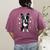 Dog Boston Terrier For Men Women Women's Comfort Colors T-Shirt Back Print Berry