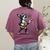 Dog Playing Guitar Singing Boston Terrier For Men Women Girls Kids Women's Comfort Colors T-Shirt Back Print Berry