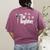 The Dogfather Boston Terrier Dog Dad Tshirt Idea Women's Comfort Colors T-Shirt Back Print Berry