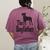 The Dogfather Boston Terrier Dog Funny Dog Gift T-Shirt For Men Women Girls Kids Women's Comfort Colors T-Shirt Back Print Berry