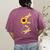 Dragonfly Sunflower Teacher Growth Mindset Choose To Shine Women's Comfort Colors T-Shirt Back Print Berry