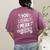 English Teacher Grammar Police Language Nerd You Literally Mean Figuratively V-Neck Modern Short Sleeve Small Women's Comfort Colors T-Shirt Back Print Berry