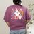ESL Teacher Boo Crew Halloween Costume Women's Comfort Colors T-Shirt Back Print Berry