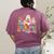 Everyone Communicates Differently Halloween SLP Sped Teacher Women's Comfort Colors T-Shirt Back Print Berry