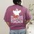 Faboolous Substitute Teacher Halloween Costume Women's Comfort Colors T-Shirt Back Print Berry