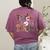 Fall Holiday Themed Thanksgiving Halloween Teacher Trick Or Women's Comfort Colors T-Shirt Back Print Berry