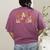 Fall In Love With Learning Autum Thanksgiving Teacher Kids Women's Comfort Colors T-Shirt Back Print Berry