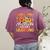 Fall In Love With Learning Fall Teacher Thanksgiving Retro Women's Comfort Colors T-Shirt Back Print Berry
