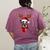 Family Matching Reindeer Xmas Boston Terrier Christmas Women's Comfort Colors T-Shirt Back Print Berry