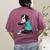 Father's Day Gift Dog Dad Boston Terrier i Love Dad Tattoo Women's Comfort Colors T-Shirt Back Print Berry