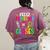 Feliz Primer Dia De Clases Kids Girl Teacher Spanish School Women's Comfort Colors T-Shirt Back Print Berry