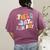 Field Day Fun Day Last Day Of School Teacher Student Women's Comfort Colors T-Shirt Back Print Berry