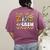 Field Zoo Trip Teacher First Grade Crew Back To School Women's Comfort Colors T-Shirt Back Print Berry