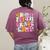 In My Fifth Grade Era 5th Grade Era Teacher Back To School Women's Comfort Colors T-Shirt Back Print Berry