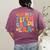 In My Fifth Grade Era 5th Grade Teacher Back To School Women's Comfort Colors T-Shirt Back Print Berry