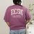 Floral ECSE Early Childhood Special Education SPED Teacher Women's Comfort Colors T-Shirt Back Print Berry