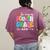 In My Fourth Grade Era 4th Grade Girl Teacher Back To School Women's Comfort Colors T-Shirt Back Print Berry