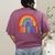 Fri-Yay Friyay Rainbow Colors Teacher Childrens Fun Designs Women's Comfort Colors T-Shirt Back Print Berry Fri-Yay Friyay Rainbow Colors Teacher Childrens Fun Designs Women's Comfort Colors T-Shirt Back Print Berry