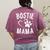 Fun Bostie Mama Dog Lover Apparel Boston Terrier Mom Women's Comfort Colors T-Shirt Back Print Berry