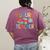 Future Teacher Costume For Kids Girls Boys Men Women Women's Comfort Colors T-Shirt Back Print Berry