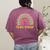 Future Teacher Rainbow Women's Comfort Colors T-Shirt Back Print Berry