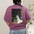 Ghost Library Halloween Book Reading Books Lover Teacher Women's Comfort Colors T-Shirt Back Print Berry