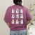 Ghost Reading Books Spooky Librarian Teacher Women Women's Comfort Colors T-Shirt Back Print Berry Ghost Reading Books Spooky Librarian Teacher Women Women's Comfort Colors T-Shirt Back Print Berry