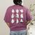 Ghost Science Teacher Chemistry Laboratory Halloween Costume Women's Comfort Colors T-Shirt Back Print Berry