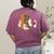 Ghosts Reading Books Teacher Halloween Librarian Boooks Women's Comfort Colors T-Shirt Back Print Berry