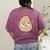 Good Egg Teacher Halloween Costume The Couch Potato Women's Comfort Colors T-Shirt Back Print Berry