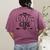 Granddaughter Nanas Girl Women's Comfort Colors T-Shirt Back Print Berry