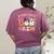 Groovy Kindergarten Boo Crew Kinder Halloween Teacher Kids Women's Comfort Colors T-Shirt Back Print Berry