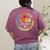 Groovy Lead Teacher Appreciation Back To School Women's Comfort Colors T-Shirt Back Print Berry