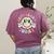 Groovy Retro Lets Learn Today Teacher Student Back To School Women's Comfort Colors T-Shirt Back Print Berry