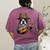 Guitar Shirt Boston Terrier Dog Playing Acoustic Guitar Women's Comfort Colors T-Shirt Back Print Berry