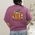 Halloween Books Pumpkin Reading Teacher Fall Men Women Women's Comfort Colors T-Shirt Back Print Berry