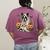Halloween Boston Terrier Ghost Women's Comfort Colors T-Shirt Back Print Berry
