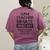 Halloween Gym Teacher Prisoner Costume Women's Comfort Colors T-Shirt Back Print Berry