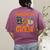 Halloween Kindergarten Boo Crew Kinder Teacher Student Women's Comfort Colors T-Shirt Back Print Berry Halloween Kindergarten Boo Crew Kinder Teacher Student Women's Comfort Colors T-Shirt Back Print Berry