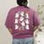 Halloween Math Teacher Ghost Math Teacher Spooky Halloween Women's Comfort Colors T-Shirt Back Print Berry
